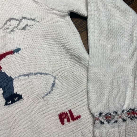 Ralph Lauren Girls 6/7 Classic Ice Skater-Intarsia Sweater - Picture 3 of 8